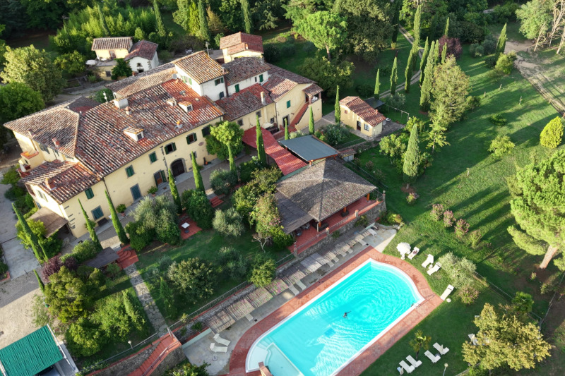 The villa seen from above